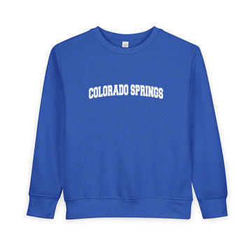 Colorado Springs, Colorado Toddler Sweatshirt - Colorado Springs Toddler Crewneck Sweatshirt - 0
