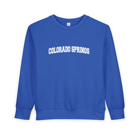 Colorado Springs, Colorado Toddler Sweatshirt - Colorado Springs Toddler Crewneck Sweatshirt
