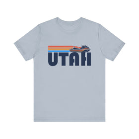 Buy light-blue Utah T Shirt - Retro Jetski PWC Graphic Utah Tee