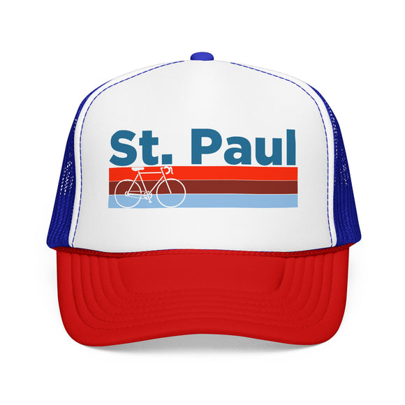 St. Paul, Minnesota Trucker Hat - Foam St. Paul Bike Cap