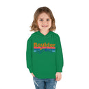 Boulder Toddler Hoodie - Retro Mountain Sun Unisex Boulder Toddler Sweatshirt-14