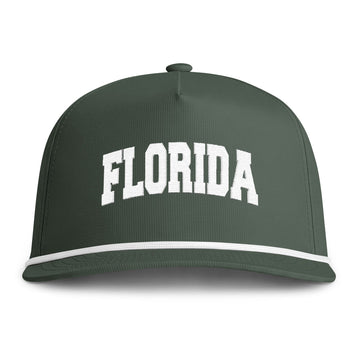 Buy moss Florida Embroidered Rope Hat - Vintage Sunwashed Rope Cap, Comfort Colors
