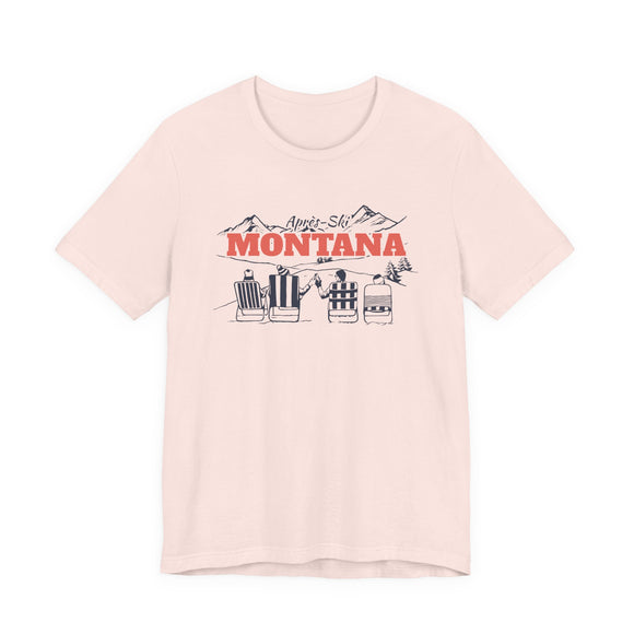 Montana Après-ski T-Shirt - Vintage Mountain Graphic Tee