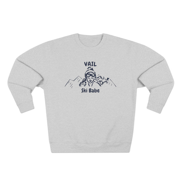 Premium Vail, Colorado Ski Babe Sweatshirt