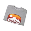 Golden, Colorado Sweatshirt - Unisex Retro Ombre Crewneck Golden Sweatshirt