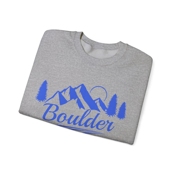 Boulder, Colorado Sweatshirt - Unisex Mountain Boulder Sweatshirt