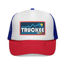 Truckee, California Retro Mountains Trucker Hat - Vintage Style Truckee Cap-1