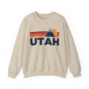 Utah Sweatshirt Retro Mountains, Utah Unisex Crewneck, Vintage Cozy Jumper, Gift for Outdoor Lovers-2