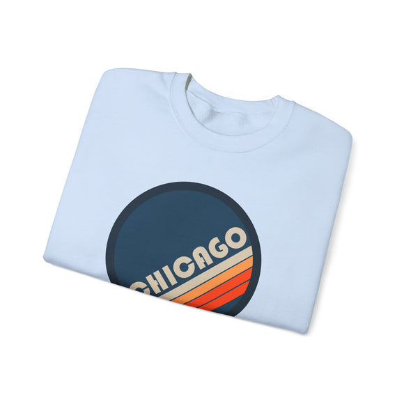 Chicago, Illinois Sweatshirt - Retro Graphic Crewneck