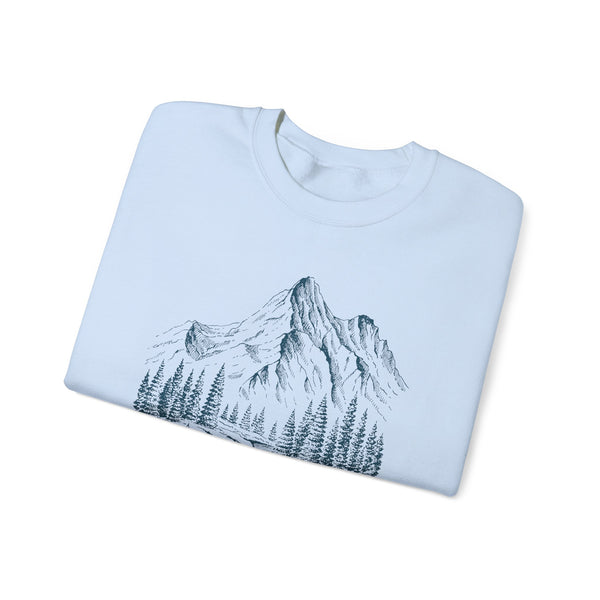 Vail, Colorado Sweatshirt - Mountain Illustration Graphic Crewneck