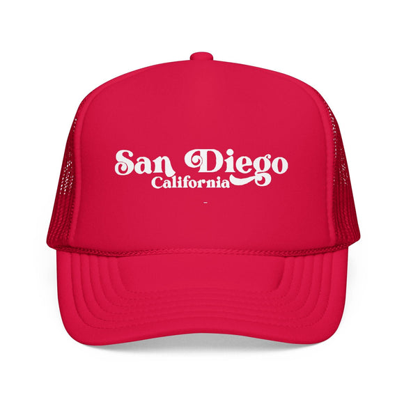 Kids San Diego, California Trucker Hat Foam - Youth Snapback