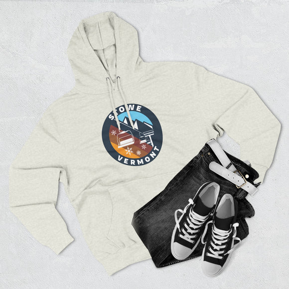 Premium Stowe, Vermont Ski Lift Hoodie