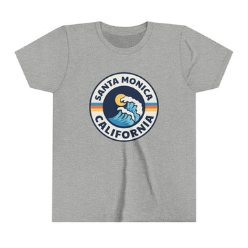 Buy athletic-heather Santa Monica, California Youth T-Shirt - Kids Santa Monica Shirt