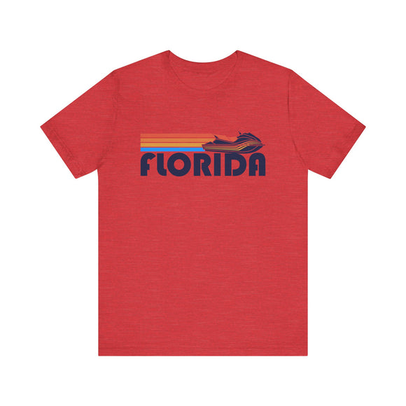 Florida T Shirt - Retro Jetski PWC Graphic Florida Tee