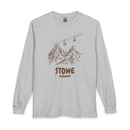 Stowe, Vermont Long Sleeve T-Shirt - Ski Mountain Gondola-2