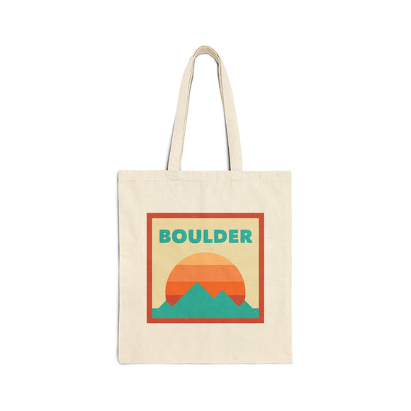 Boulder, Colorado Tote Bag, Cotton Canvas Tote Bag, Reusable Shopping Bag, Eco-Friendly Tote, Boulder, Colorado Gift