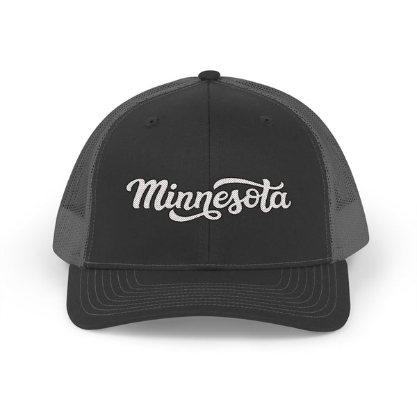 Minnesota Snapback Trucker Cap - Embroidered Minnesota Hat