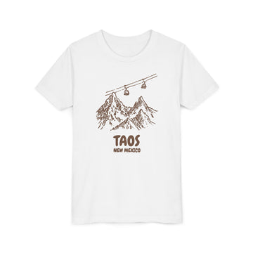 Taos, New Mexico Youth T-Shirt — Vintage Gondola Ski Mountain Tee - 0