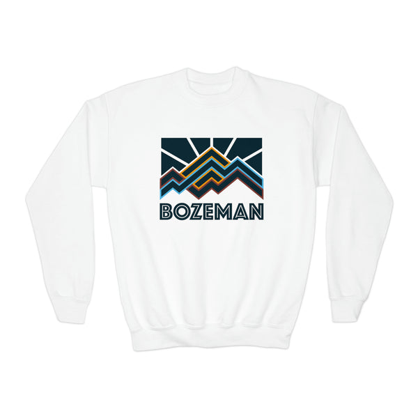 Bozeman, Montana Youth Sweatshirt - Unisex Kid's Bozeman Crewneck Sweatshirt
