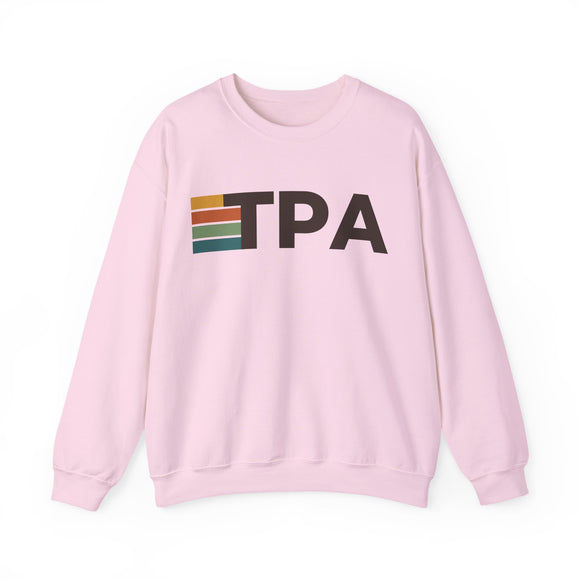 Tampa, Florida TPA Retro Stripe Sweatshirt