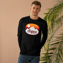 Aspen, Colorado Mens Base Long-sleeve Tee - Retro Ombre Heavy Weight Long Sleeve T-shirt-9