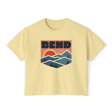 Women's Bend, Oregon Boxy Graphic Tee - Slightly Cropped - 0