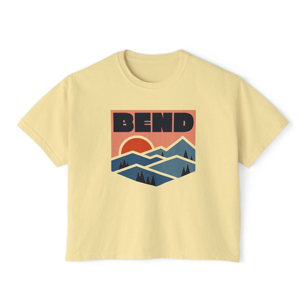 Women's Bend, Oregon Boxy Graphic Tee - Slightly Cropped