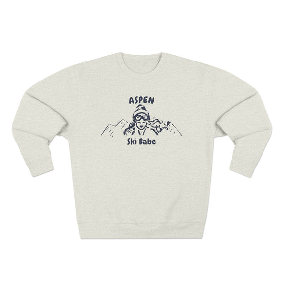 Premium Aspen, Colorado Ski Babe Sweatshirt