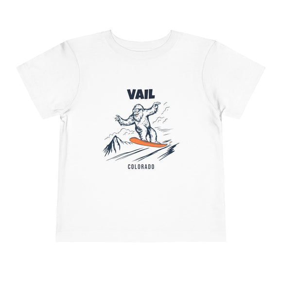 Vail, Colorado Yeti Snowboard Toddler Tee