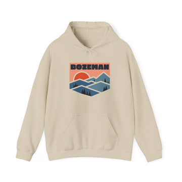 Bozeman, Montana Hoodie - Unisex Mountain Bozeman Hoodie Graphic Sweatshirt - 0
