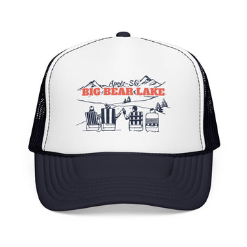 Big Bear Lake, California Après-ski Trucker Hat — Foam Mesh Cap