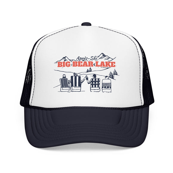 Big Bear Lake, California Après-ski Trucker Hat — Foam Mesh Cap