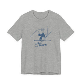 Buy athletic-heather Stowe, Vermont T Shirt - Vintage Ski Graphic Tee