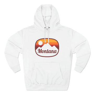Buy white Premium Montana Hoodie - Retro Unisex Sweatshirt