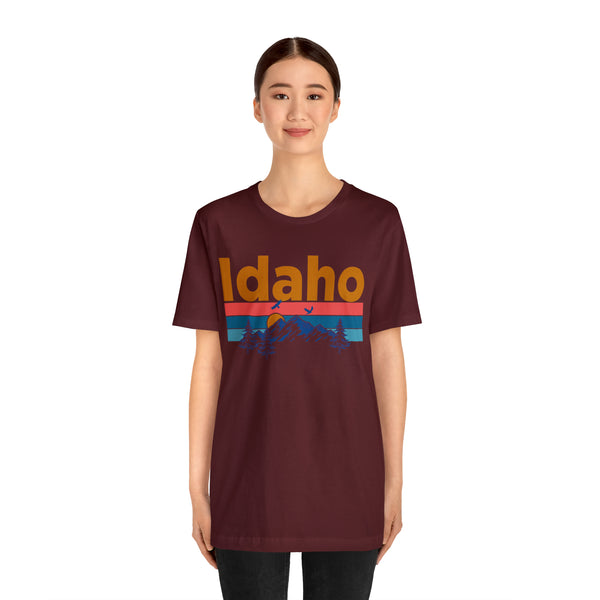 Idaho T-Shirt - Mountain Sunset Unisex Idaho Shirt