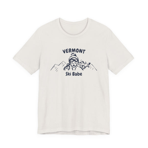 Vermont Ski Babe T‑Shirt - Retro Skiing Graphic Tee