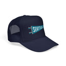 Seattle, Washington Pennant Trucker Hat — Retro Flag Foam Cap-6