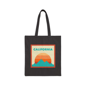 California Tote Bag, Cotton Canvas Tote Bag, Reusable Shopping Bag, Eco-Friendly Tote, California Gift - 0
