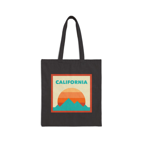 California Tote Bag, Cotton Canvas Tote Bag, Reusable Shopping Bag, Eco-Friendly Tote, California Gift