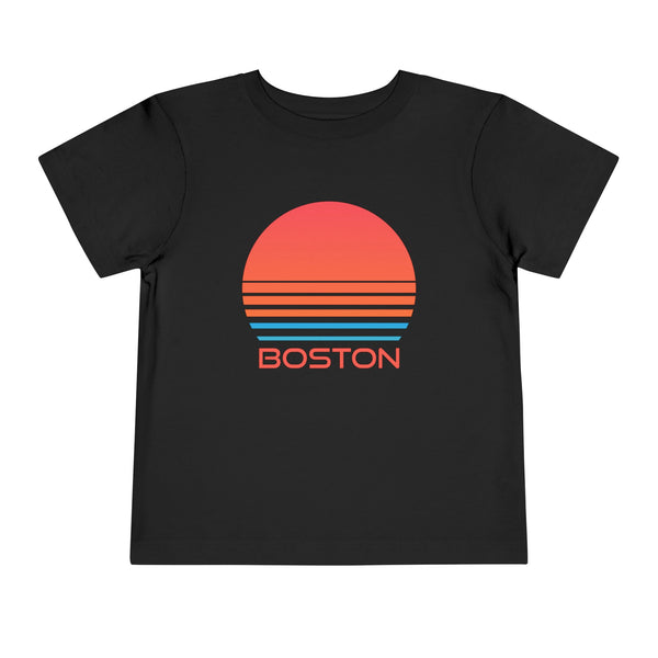 Boston, Massachusetts Toddler T-Shirt - Retro 80s Toddler Boston Shirt