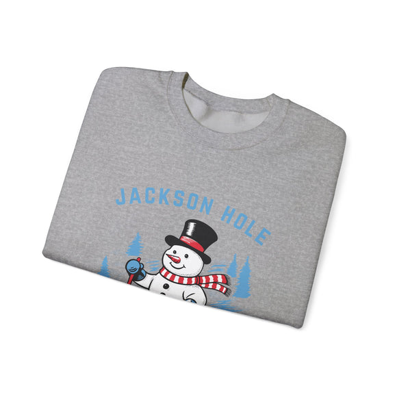 Jackson Hole, Wyoming Sweatshirt - Ski Snowman Graphic Crewneck