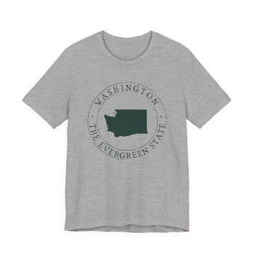 Buy athletic-heather Washington T-Shirt — State Graphic Tee