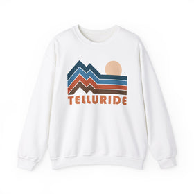 Telluride, Colorado Sweatshirt Retro Mountains, Telluride Unisex Graphic Crewneck