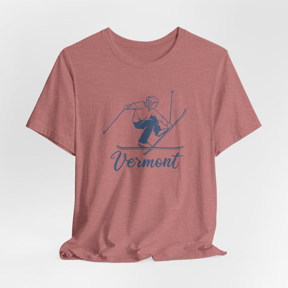 Vermont T Shirt - Vintage Ski Graphic Vermont Tee