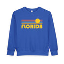 Florida Toddler Sweatshirt - Retro Sun Florida Toddler Crewneck Sweatshirt-2