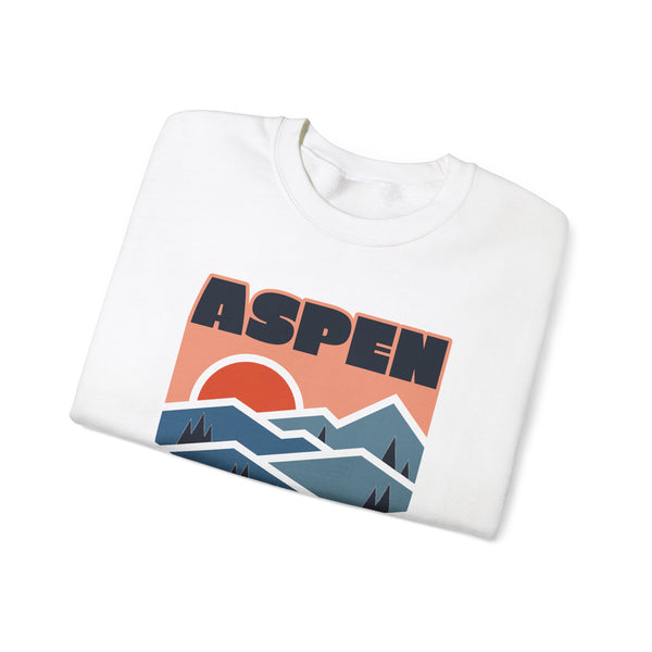 Aspen, Colorado Sweatshirt Retro Mountains, Aspen Unisex Graphic Crewneck