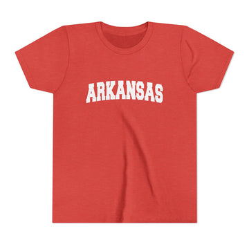 Buy heather-red Arkansas Youth Graphic Tee - Kids T Shirt