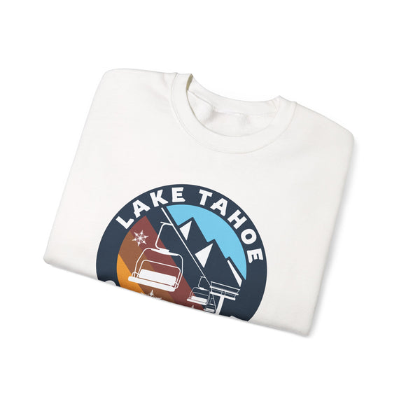 Lake Tahoe, California Sweatshirt - Ski Lift Lake Tahoe Crewneck Sweatshirt