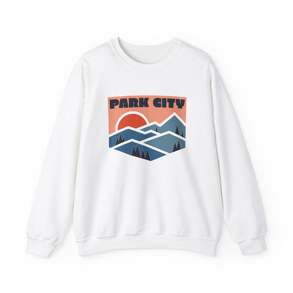 Park City, Utah Sweatshirt Retro Mountains, Park City Unisex Graphic Crewneck