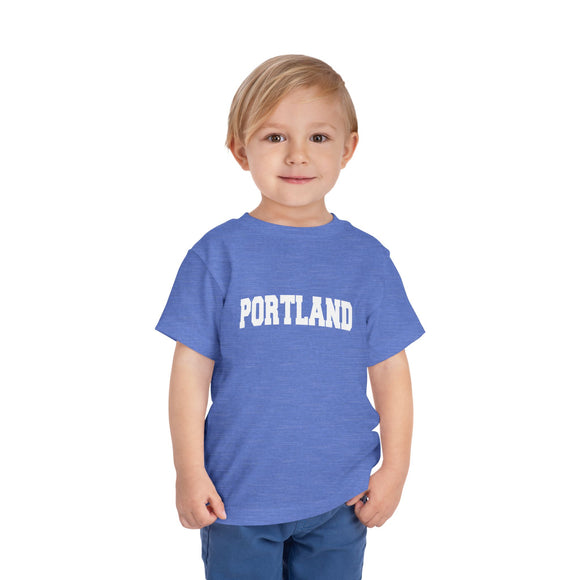 Portland, Oregon Toddler Graphic Tee - Kids Portland Vacation Shirt